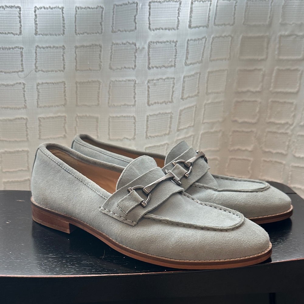 ASOS Light Gray Suede Loafers